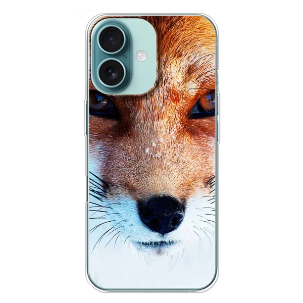 Чехол с рисунком «Рыжая Лисичка» для iPhone 16 Plus Чехол с рисунком «Рыжая Лисичка» для iPhone 16 Plus