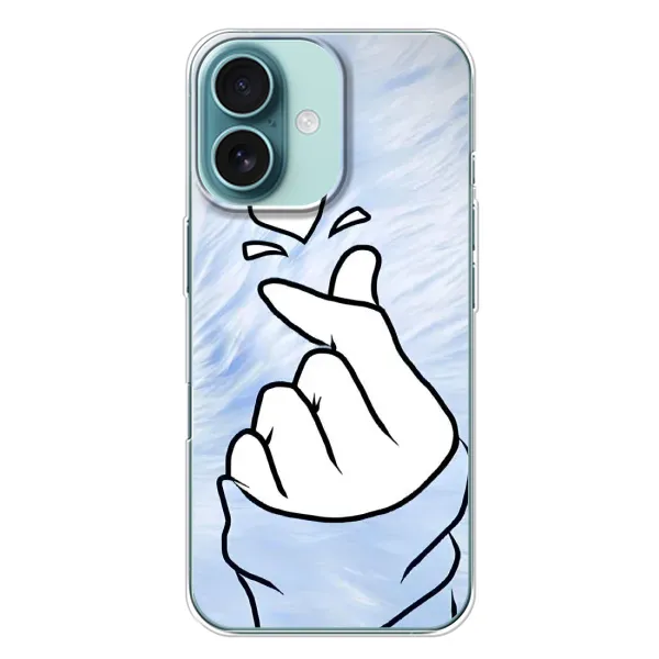 Чехол с рисунком «Сердечка знак» для iPhone 16 Plus Чехол с рисунком «Сердечка знак» для iPhone 16 Plus
