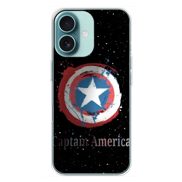 Чехол с рисунком «Щит Капитана» для iPhone 16 Plus