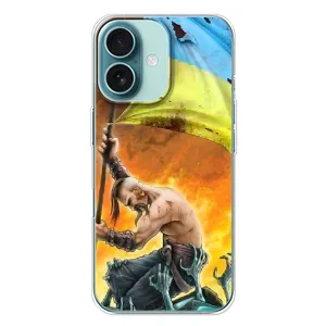 Чехол с картинкой (Патриотический КОЗАК) на iPhone 16 Plus (Сильный Козак)