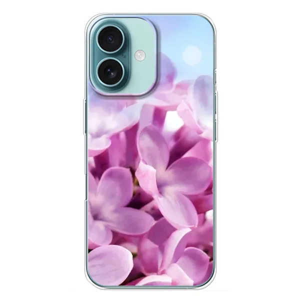 Чехол с рисунком «Сиреневые цветы» для iPhone 16 Plus Чехол с рисунком «Сиреневые цветы» для iPhone 16 Plus