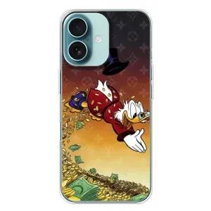 Силиконовый чехол для iPhone 16 Plus (Скрудж Луи Виттон)