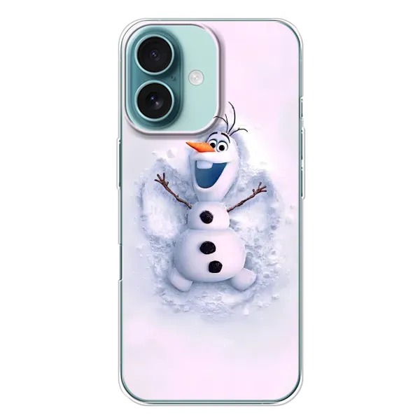 Чехол с рисунком «Снеговик Олов» для iPhone 16 Plus