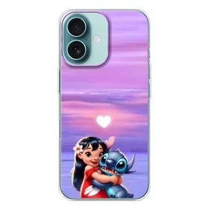 Чехол с рисунком Стич для iPhone 16 Plus (Стич и Лило)