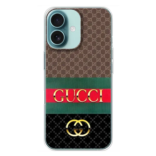 Чехол с рисунком «Стиль GUCCI» для iPhone 16 Plus Чехол с рисунком «Стиль GUCCI» для iPhone 16 Plus