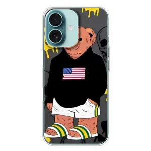 Чохли Мішка Тедді для Айфон 16 Плюс (Teddy USA)