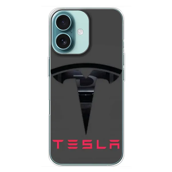Чохол з малюнком «Logo TESLA» для iPhone 16 Plus Чохол з малюнком «Logo TESLA» для iPhone 16 Plus