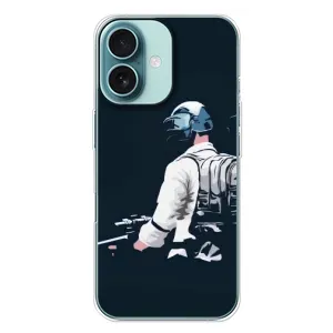 Чохол з картинкою "Герой Pubg" на iPhone 16 Plus (В екіперівці)