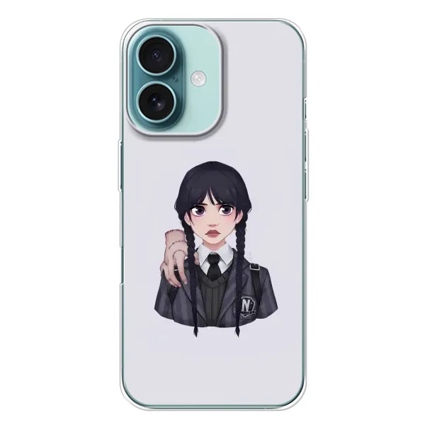 Чехол с рисунком «Вещь Венсдей» для iPhone 16 Plus Чехол с рисунком «Вещь Венсдей» для iPhone 16 Plus