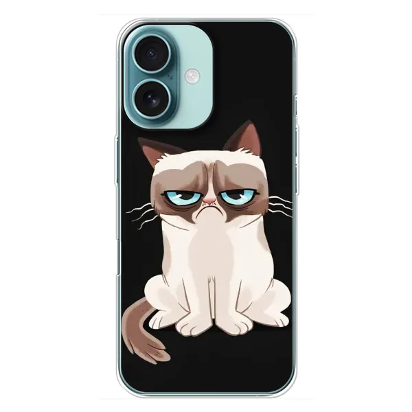 Чехол с рисунком «Взгляд кота» для iPhone 16 Plus Чехол с рисунком «Взгляд кота» для iPhone 16 Plus