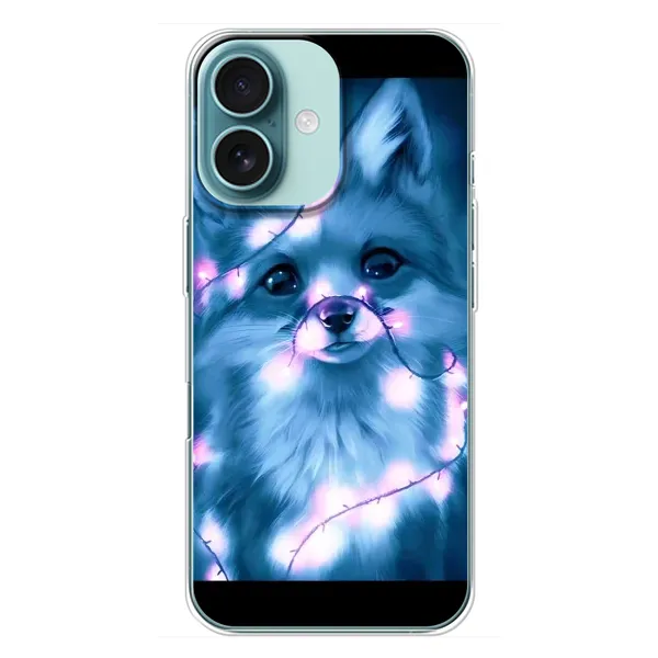 Чехол с рисунком «Яркая Лиса» для iPhone 16 Plus Чехол с рисунком «Яркая Лиса» для iPhone 16 Plus