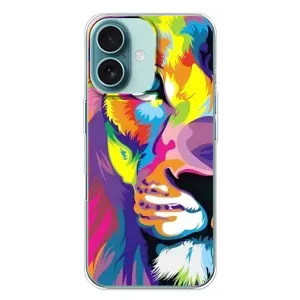 Чохол з картинкою на iPhone 16 Plus (Яскравий Лев)