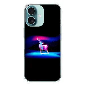 Силіконовий бампер з картинкою звірів для iPhone 16 Plus (Яскравий олень)