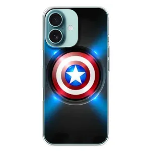 Чехол с рисунком «Яркий Щит Капитана» для iPhone 16 Plus