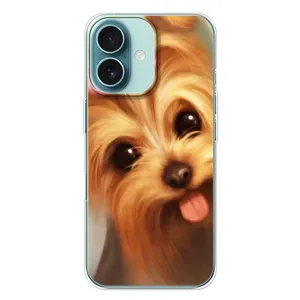Чохол (ТПУ) Милі песики для iPhone 16 Plus (Йоркширський тер'єр)