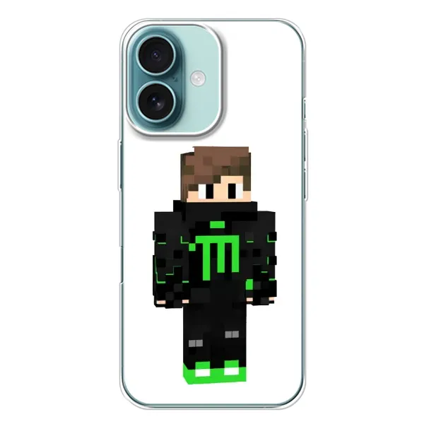 Чехол с рисунком «Зеленый мальчик» для iPhone 16 Plus Чехол с рисунком «Зеленый мальчик» для iPhone 16 Plus