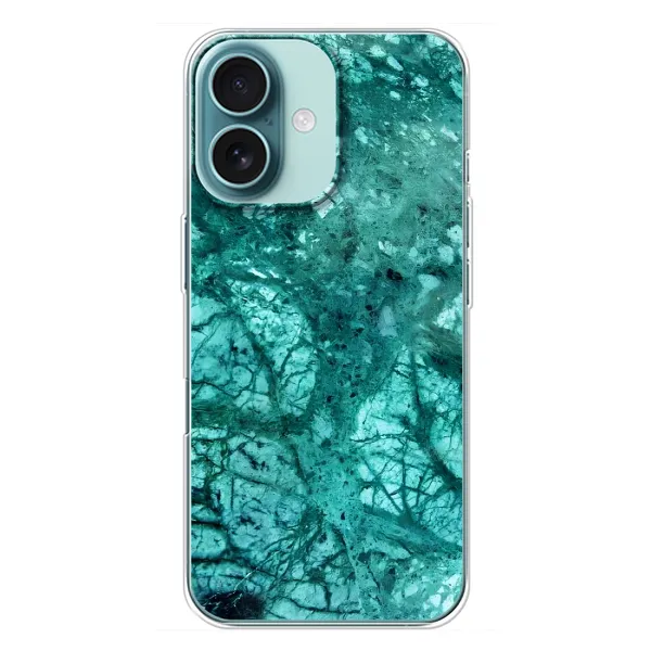 Чехол с рисунком «Зеленый мрамор» для iPhone 16 Plus Чехол с рисунком «Зеленый мрамор» для iPhone 16 Plus
