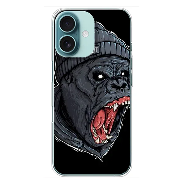 Чохол з малюнком «Зла Мавпа» для iPhone 16 Plus Чохол з малюнком «Зла Мавпа» для iPhone 16 Plus