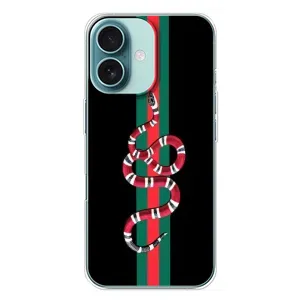 Чехлы Бренд GUCCI для iPhone 16 Plus (Змей Гуччи)
