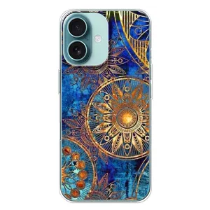 Чехлы со смыслом для iPhone 16 Plus (Золотые узоры)
