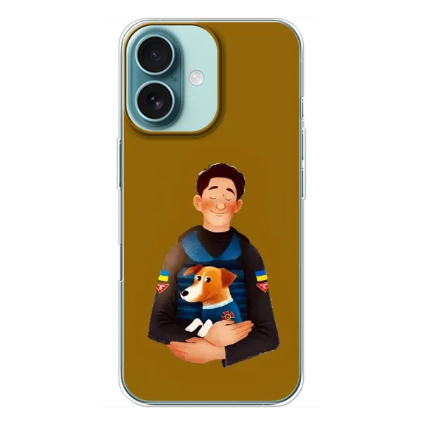 Чехол с рисунком «ЗСУ Патрон» для iPhone 16 Plus