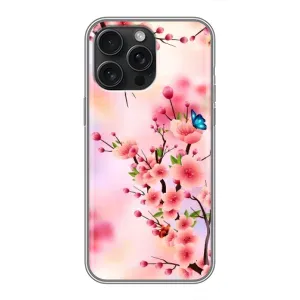 Чохол з картинкою Сакури на iPhone 16 Pro Max (Метелики на сакурі)