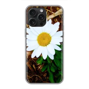 Чохол з ромашками на iPhone 16 Pro Max (Біла ромашка)