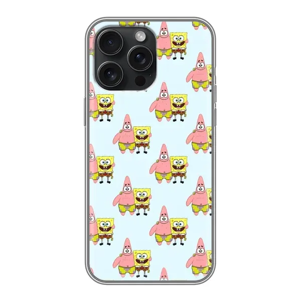 Чехол с рисунком «Боб и Патрик» для iPhone 16 Pro Max