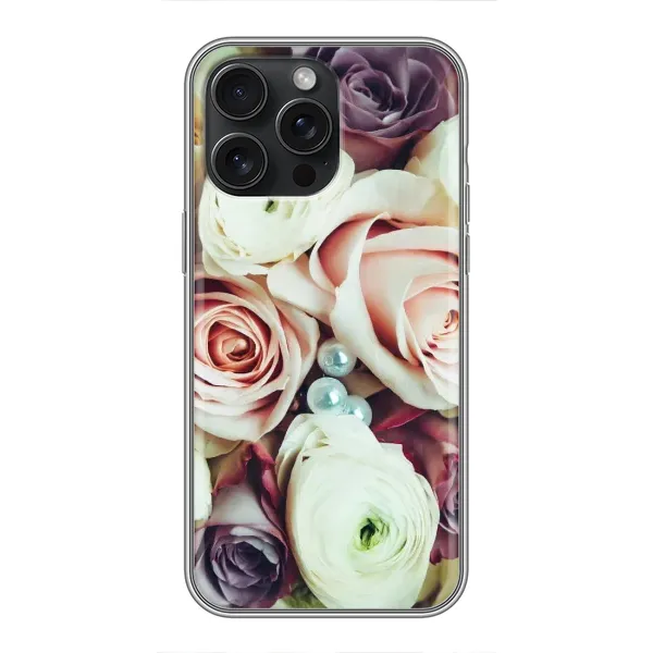 Чехол с рисунком «Букет РОЗ» для iPhone 16 Pro Max Чехол с рисунком «Букет РОЗ» для iPhone 16 Pro Max