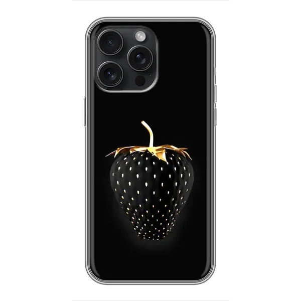 Чехол с рисунком «Чёрная клубника» для iPhone 16 Pro Max Чехол с рисунком «Чёрная клубника» для iPhone 16 Pro Max