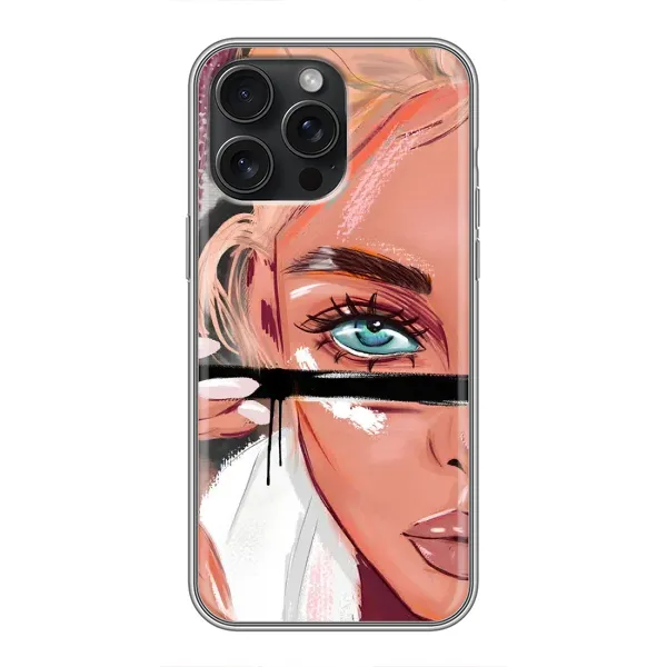 Чехол с рисунком «Девушка и ресницы» для iPhone 16 Pro Max Чехол с рисунком «Девушка и ресницы» для iPhone 16 Pro Max
