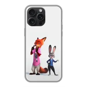 Силиконовый чехол с принтом Зоотрополіс для iPhone 16 Pro Max (Джуди и Ник)