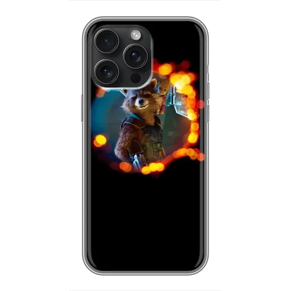 Чохол з малюнком «Енот Ракета» для iPhone 16 Pro Max