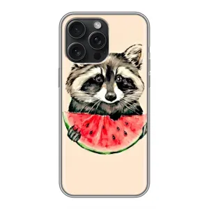 Силиконовый Чехол с Енотами на iPhone 16 Pro Max (Енот)