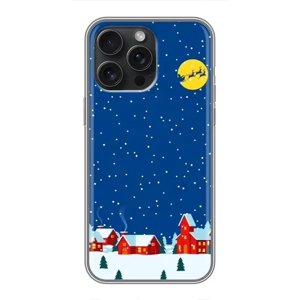 Чехол с рисунком «Город в снегу» для iPhone 16 Pro Max Чехол с рисунком «Город в снегу» для iPhone 16 Pro Max