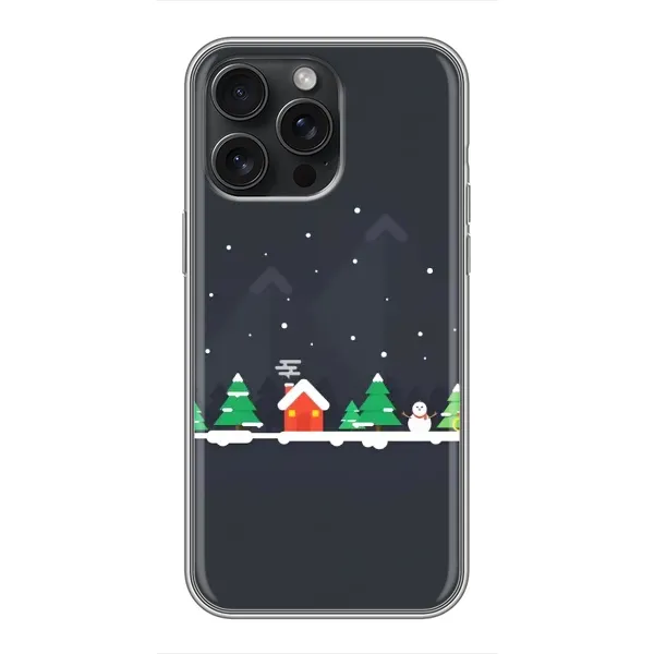 Чехол с рисунком «Город зимний» для iPhone 16 Pro Max Чехол с рисунком «Город зимний» для iPhone 16 Pro Max