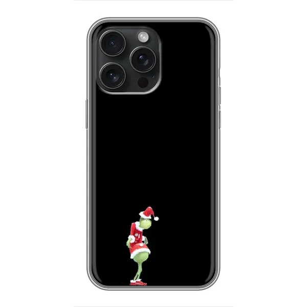 Чохол з малюнком «Грінч на чорному» для iPhone 16 Pro Max Чохол з малюнком «Грінч на чорному» для iPhone 16 Pro Max