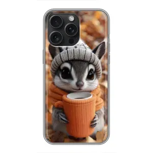 Печатный чехол «Зверята с кофе» для iPhone 16 Pro Max (Грызунчик с кофе)