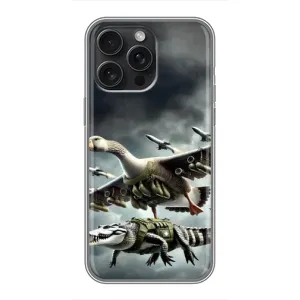 Чохол з мемами траралело тралала для iPhone 16 Pro Max (Гусіні і крокоділо)