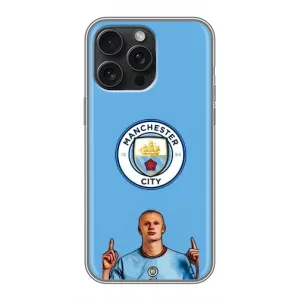 Чохли з принтом на iPhone 16 Pro Max Футболіст (Холанд Манчестер Сіті)