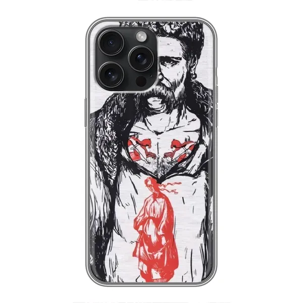 Чехол с рисунком «Кобзарь» для iPhone 16 Pro Max Чехол с рисунком «Кобзарь» для iPhone 16 Pro Max