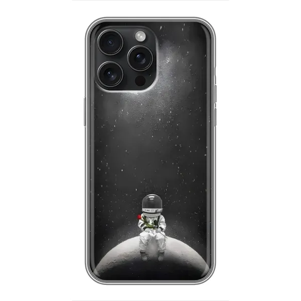 Чехол с рисунком «Космонавт романтик» для iPhone 16 Pro Max Чехол с рисунком «Космонавт романтик» для iPhone 16 Pro Max