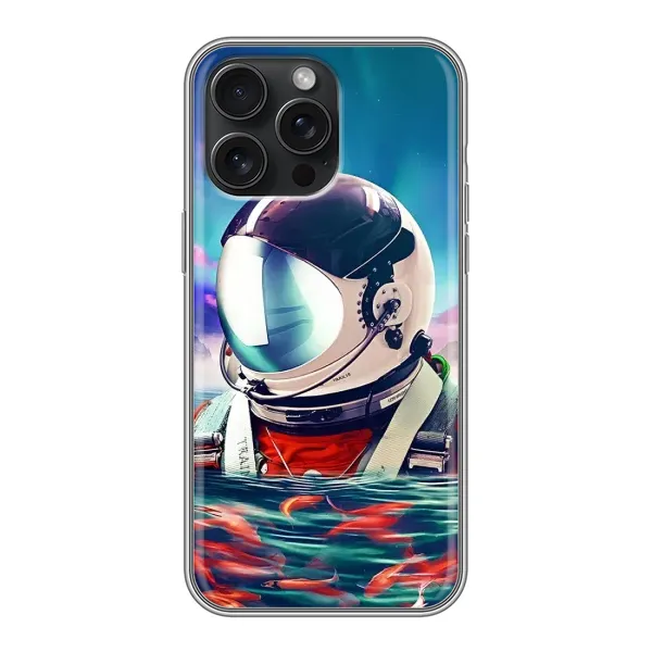 Чехол с рисунком «Космонавт в воде» для iPhone 16 Pro Max Чехол с рисунком «Космонавт в воде» для iPhone 16 Pro Max