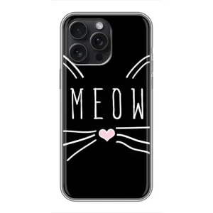 Бампер с изображением Котиков для Айфон 16 Про Макс (КОТИК MEOW)