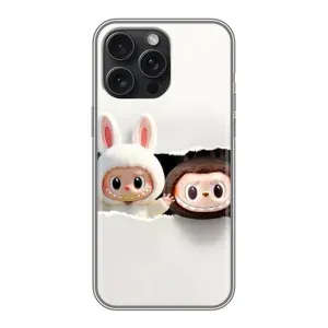 Чехол с принтом Лабубу для iPhone 16 Pro Max (Фигурки Labubu)