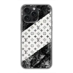 Чохол Стиль Louis Vuitton на iPhone 16 Pro Max (LV на білому)
