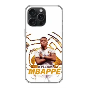 Чохол (TPU) з Футболістом на iPhone 16 Pro Max (Мбаппе Реал)