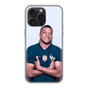 Чохол (TPU) з Футболістом на iPhone 16 Pro Max (Мбаппешичка)