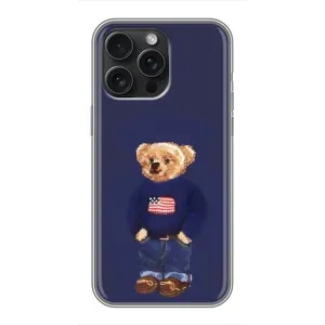 Чохли Мішка Тедді для Айфон 16 Про Макс (Мішка USA)