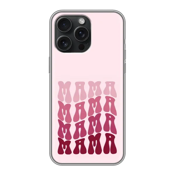 Чехол с рисунком «Надпись мама» для iPhone 16 Pro Max Чехол с рисунком «Надпись мама» для iPhone 16 Pro Max